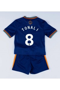 Newcastle United Sandro Tonali #8 Jalkapallovaatteet Lasten Kolmas peliasu 2025-26 Lyhythihainen (+ Lyhyet housut)